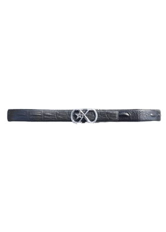 Black crocodile belt